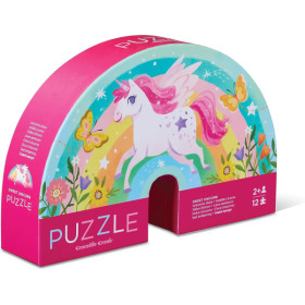 Puzzle - 12 pièces - La licorne et l'arc-en-ciel - Dès 2 ans - Crocodile Creek