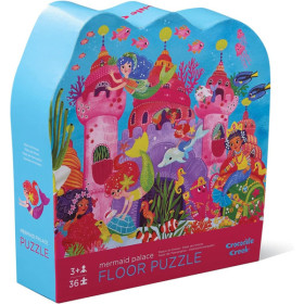 Puzzle - 36 pièces - Le palais des sirènes - Dès 3 ans - Crocodile Creek