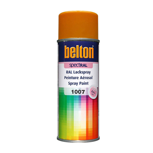 Bombe de peinture Belton Spectral RAL 1007 jaune narcisse 400ml | Artmania