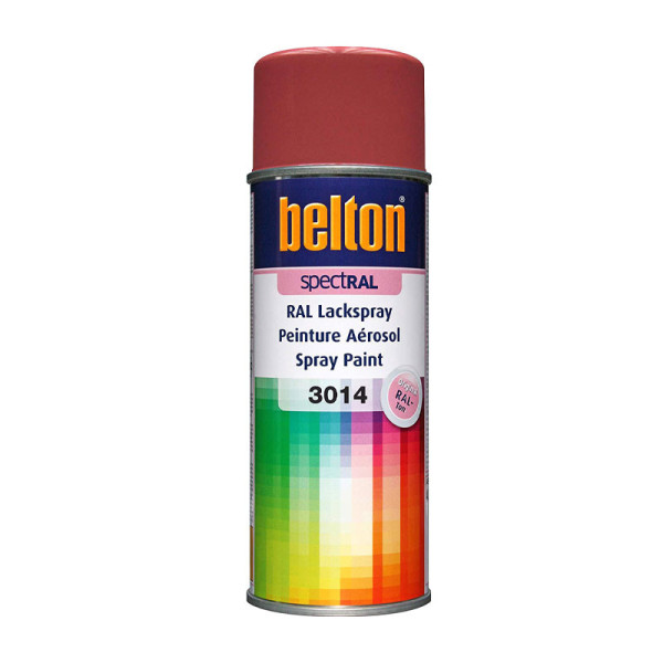Bombe de peinture Belton Spectral RAL3014 vieux rose 400ml | Artmania