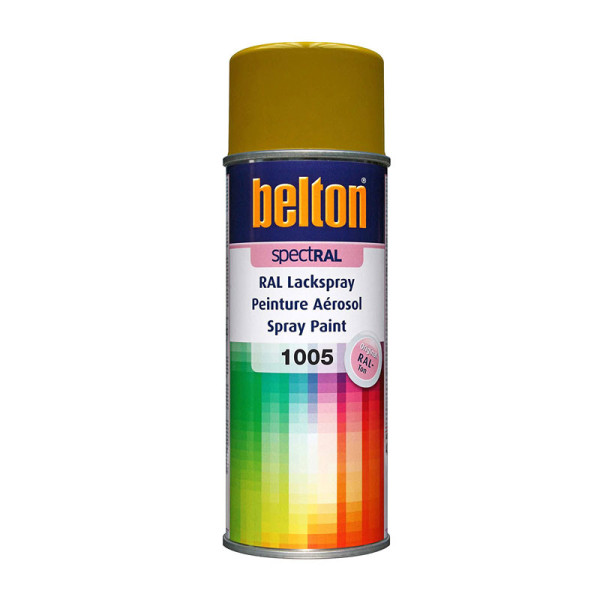 Bombe de peinture Belton Spectral RAL1005 jaune miel 400ml | Artmania