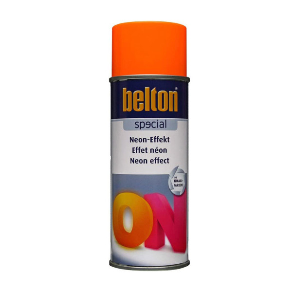 Bombe de peinture effet néon Belton Special orange fluo 400ml | Artmania