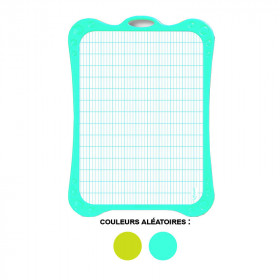 Ardoise blanche - Effaçable - 2 faces - Brosse - Feutre effaçable - Maped