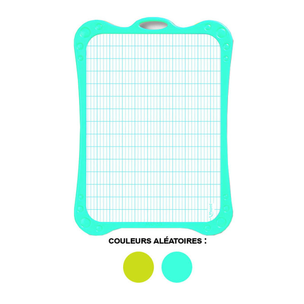 Ardoise blanche - Effaçable - 2 faces - Brosse - Feutre effaçable - Maped