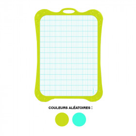 photo-Ardoise blanche - Effaçable - 2 faces - Brosse - Feutre effaçable - Maped