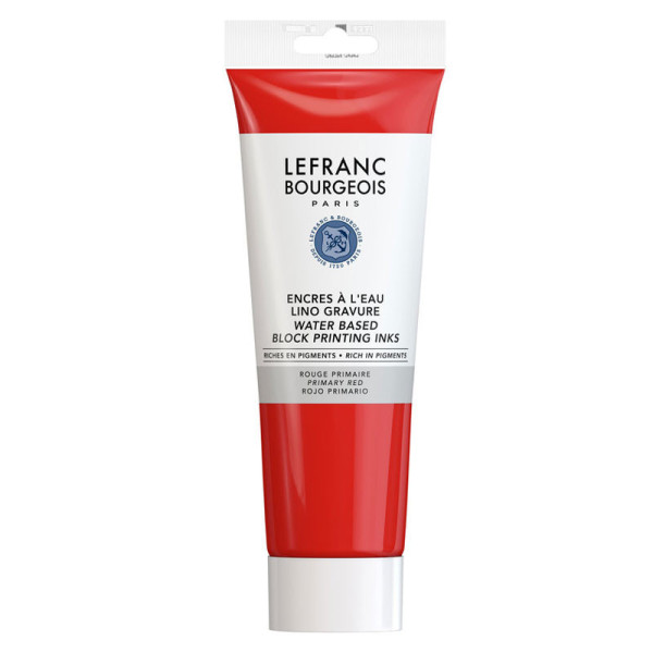 Encre en tube à l'eau rouge primaire 250ml - Lefranc Bourgeois | Artmania