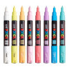 Feutres - POSCA - PC-1M - Pointe ronde fine - 8 couleurs pastel - Tous supports
