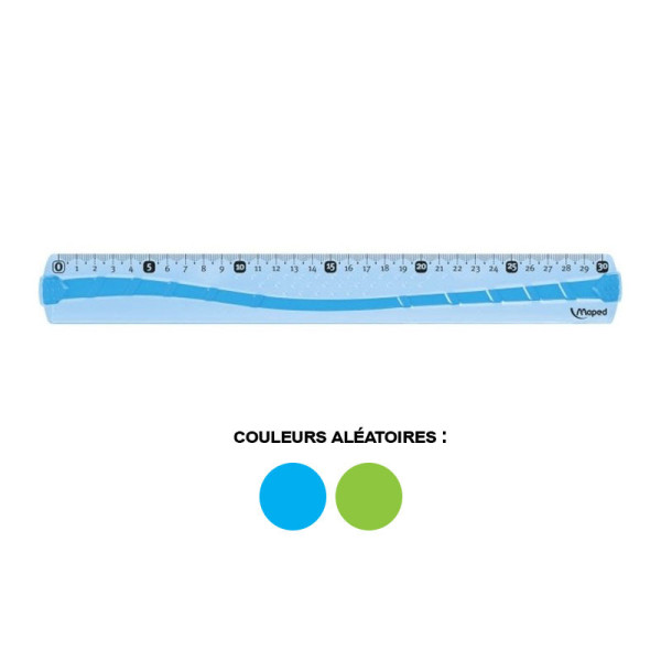 photo-Règle - Plate - 30 cm - Plastique - Incassable - Maped