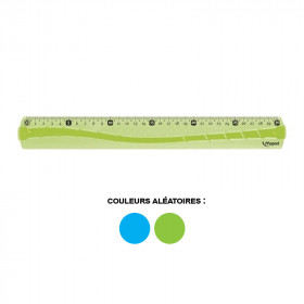 Règle - Plate - 30 cm - Plastique - Incassable - Maped