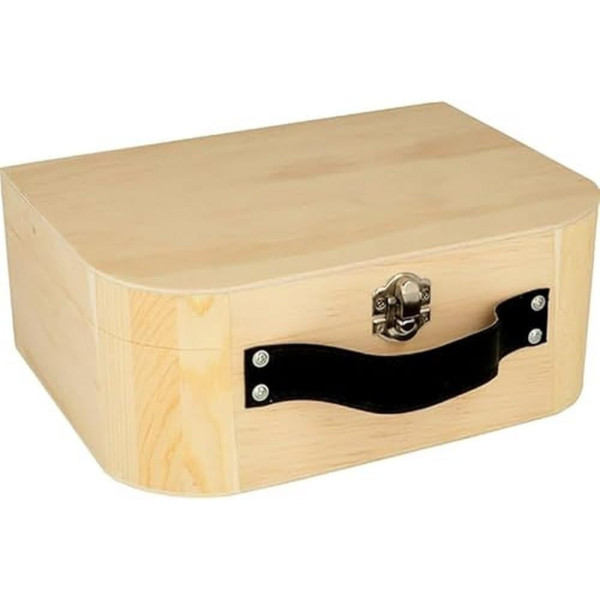 photo-Valisette en bois - A décorer et personnaliser - 23x17x9cm - Loisirs créatifs