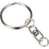 photo-Chaine et anneaux de porte-clé - Méta argent - 25mm diamètre - 10 pièces - Artemio