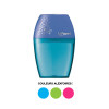 photo-Taille-crayon - 1 trou - Avec réservoir - Plastique - Shaker - Maped
