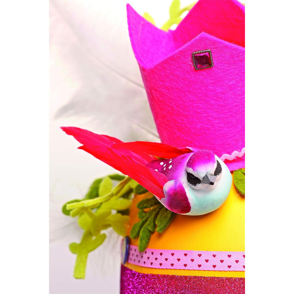 Oiseaux décoratifs - Petit modèle - 6 pièces - Sur pince - Loisirs créatifs - Déco