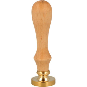 photo-Manche en bois pour cachet de cire - Vendu sans cachet - 8x2x2cm - Loisirs créatifs