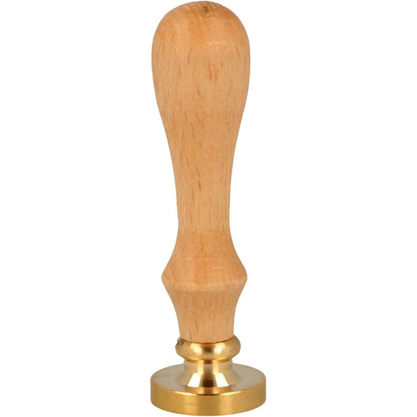 photo-Manche en bois pour cachet de cire - Vendu sans cachet - 8x2x2cm - Loisirs créatifs
