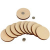Magnets en bois - A décorer - 4,5cm diamètre - 10 pièces - Loisirs créatifs - Artemio