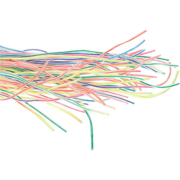Fils pour scoubidous - Couleurs assorties - Plastique - 30 fils de 80cm - Artemio