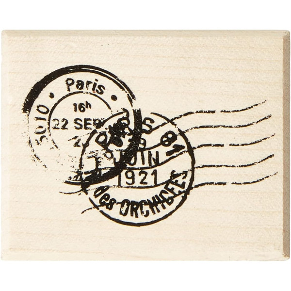 photo-Tampon - Cachet postal - Scrapbooking - Loisirs créatifs - 4,5x5,5x2,5cm