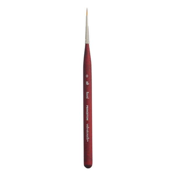 photo-Pinceau - Mini Rond - Toutes techniques - N°0 - Synthétique - Princeton - Velvetouch - Série 3950MR