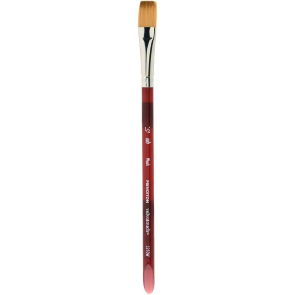 photo-Pinceau - Lavis - Toutes techniques - N°1/2 - Synthétique - Princeton - Velvetouch - Série 3950W