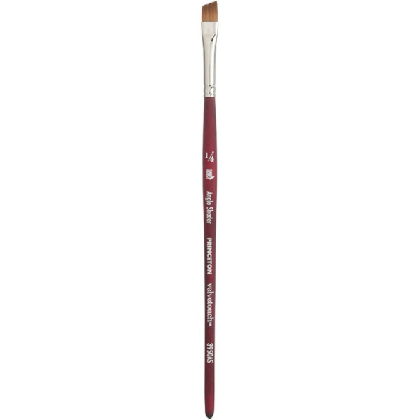 photo-Pinceau - Biseauté - Toutes techniques - N°1/4 - Synthétique - Princeton - Velvetouch - Série 3950AS