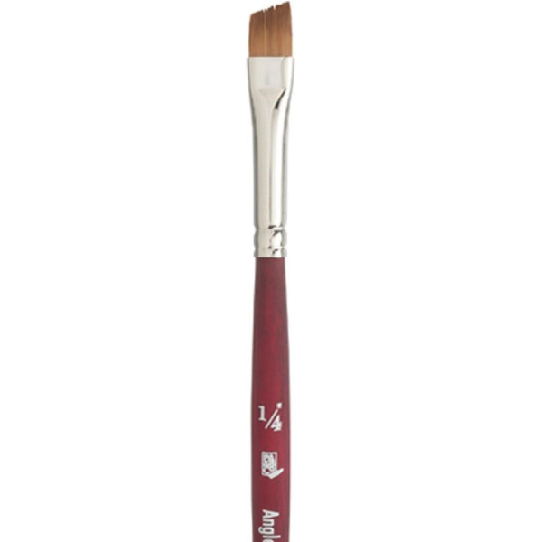 Pinceau - Biseauté - Toutes techniques - N°1/4 - Synthétique - Princeton - Velvetouch - Série 3950AS