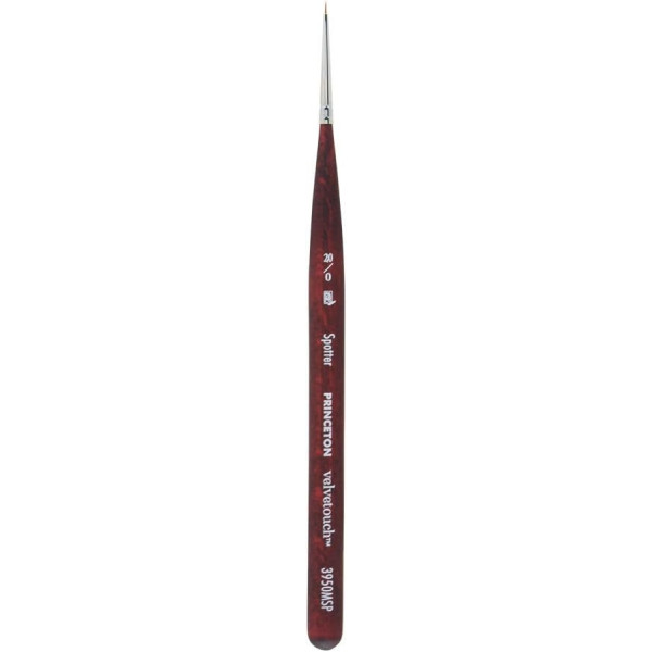 photo-Pinceau - Traceur extra-court - Toutes techniques - N°20/0 - Synthétique - Princeton - Velvetouch - Série 3950MSP