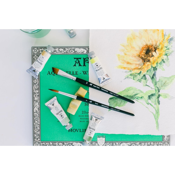 Bloc - Peinture aquarelle - 20x20cm - 300g - 20 feuilles - Grain fin - Arches