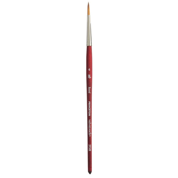photo-Pinceau - Rond - Aquarelle - N°4 - Synthétique - Princeton - Velvetouch - Série 3950R