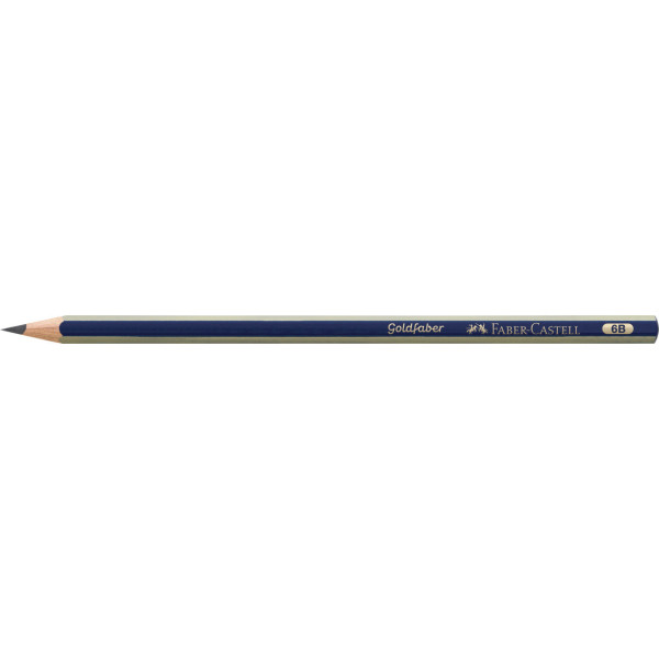 Crayon graphite - 6B - Gris - Goldfaber 1221 - Faber-Castell