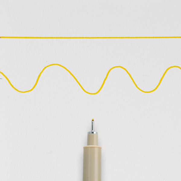 Feutre Pigma Micron 05 Sakura pointe fine 0.45mm jaune