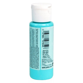 Peinture acrylique - Bleu aqua - Brillant - Fluide - Tous supports - Loisirs créatifs - Pébéo - 59ml
