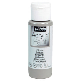 photo-Peinture acrylique - Gris ardoise - Brillant - Fluide - Tous supports - Loisirs créatifs - Pébéo - 59ml