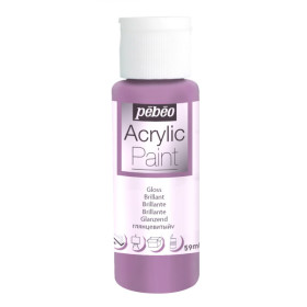 photo-Peinture acrylique - Mauve - Brillant - Fluide - Tous supports - Loisirs créatifs - Pébéo - 59ml