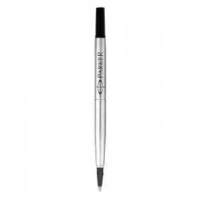 photo-Recharge pour stylo roller - Parker - Pointe moyenne 0,7 - Noir - Encre Quink
