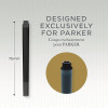 Cartouches d'encre pour stylo plume - Parker - Encre noire - Grand format