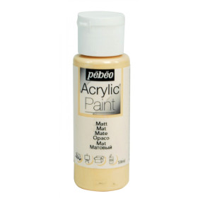 photo-Peinture acrylique - Beige rose - Mat - Fluide - Tous supports - Loisirs créatifs - Pébéo - 59ml