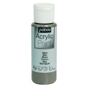 photo-Peinture acrylique - Gris souris - Mat - Fluide - Tous supports - Loisirs créatifs - Pébéo - 59ml