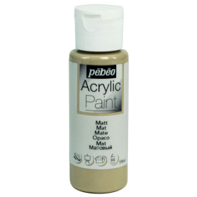 photo-Peinture acrylique - Taupe foncé - Mat - Fluide - Tous supports - Loisirs créatifs - Pébéo - 59ml