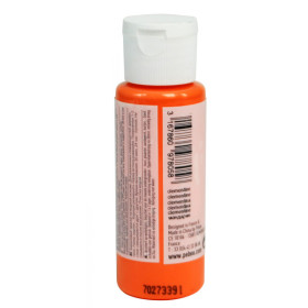 Peinture acrylique - Orange - Mat - Fluide - Tous supports - Loisirs créatifs - Pébéo - 59ml