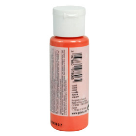 Peinture acrylique - Corail - Mat - Fluide - Tous supports - Loisirs créatifs - Pébéo - 59ml