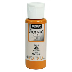 photo-Peinture acrylique - Noisette - Mat - Fluide - Tous supports - Loisirs créatifs - Pébéo - 59ml