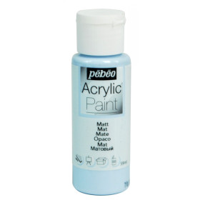 photo-Peinture acrylique - Bleu ciel - Mat - Fluide - Tous supports - Loisirs créatifs - Pébéo - 59ml