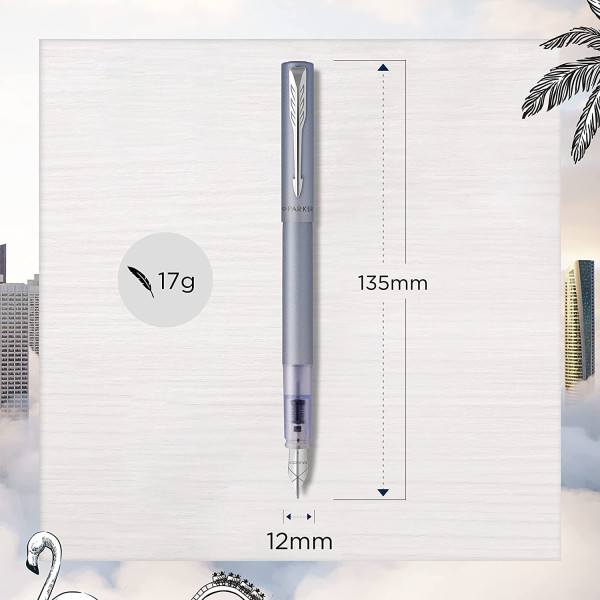 Stylo plume - Violet - Parker - Vector XL - Pointe fine - Rechargeable