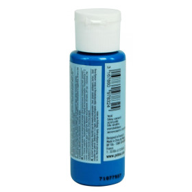 Peinture acrylique - Bleu canard - Mat - Fluide - Tous supports - Loisirs créatifs - Pébéo - 59ml