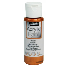 photo-Peinture acrylique - Cuivre - Nacré - Fluide - Tous supports - Loisirs créatifs - Pébéo - 59ml