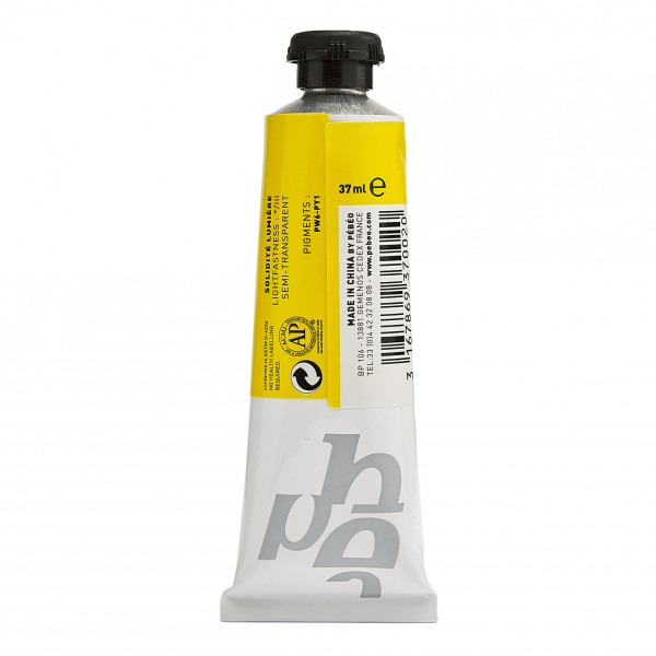 Tube de peinture à l'huile - Fine - Jaune cadmium primaire - 02 - 37ml - Pébéo Studio XL