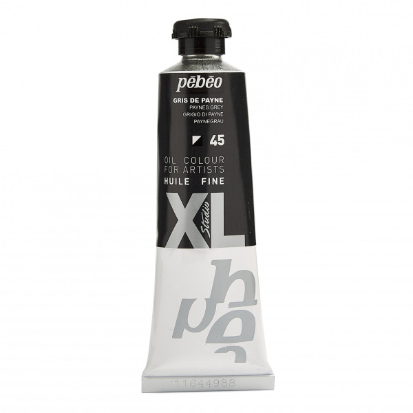 photo-Tube de peinture à l'huile - Fine - Gris de Payne - 45 - 37ml - Pébéo Studio XL