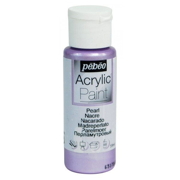 photo-Peinture acrylique - Parme - Nacré - Fluide - Tous supports - Loisirs créatifs - Pébéo - 59ml