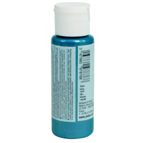 Peinture acrylique - Bleu - Nacré - Fluide - Tous supports - Loisirs créatifs - Pébéo - 59ml